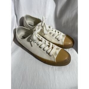 Converse All Star Heavy Canvas Shoes Mens Size 10 White Gum